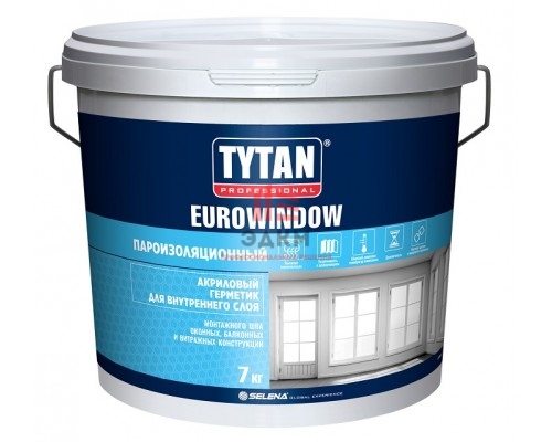 Tytan Professional Eurowindow / Титан герметик акриловый пароизоляционный для внутренних работ 7 кг