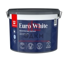 Tikkurila Euro White / Тиккурила Евро Безупречный потолок краска для потолка 9 л
