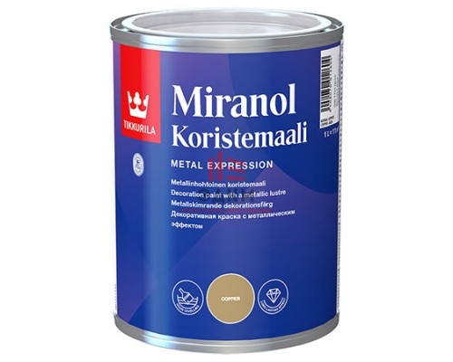 Tikkurila Miranol Koristemaali / Тиккурила Миранол декоративная краска металлик 1 л