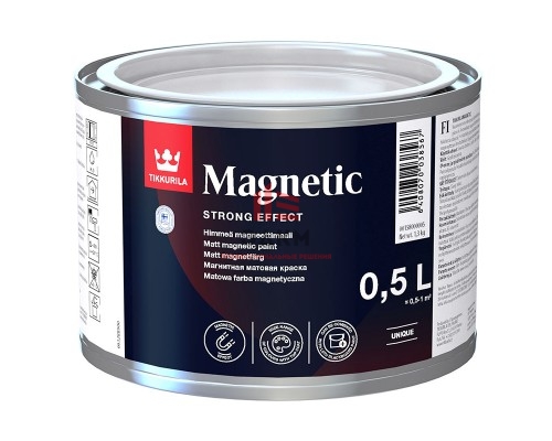 Tikkurila Magnetic / Тиккурила Магнетик краска для придания поверхности магнитного эффекта 0,5 л