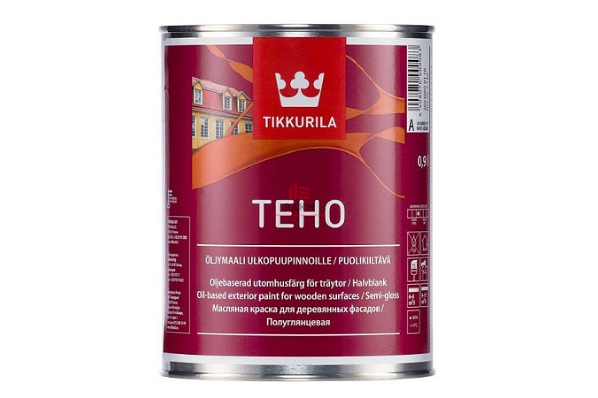 Купить Tikkurila Teho / Тиккурила Техо краска масляная для деревянных  фасадов 0,9 л в Москве| ЭДКМ