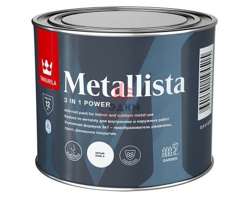 Tikkurila Metallista / Тиккурила Металлиста краска по ржавчине 0,4 л