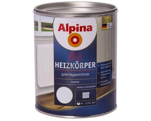 Alpina Heizkoerper / Альпина эмаль для радиаторов 0,75 л