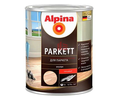 Alpina Parkett / Альпина Паркетлак паркетный глянцевый 0,75 л