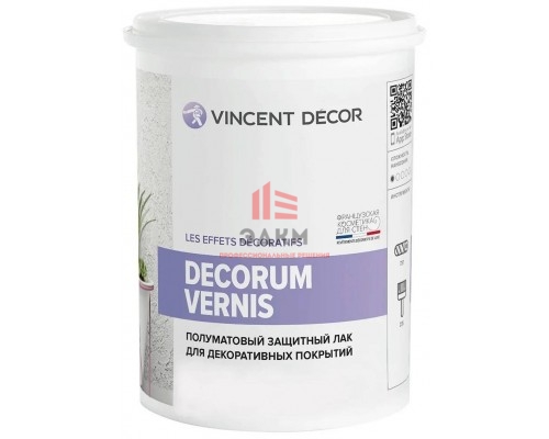 Vincent Decor Decorum Vernis / Декорум Вернис защитный лак полуматовый 1 л