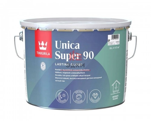 Tikkurila Unica Super 90 / Тиккурила Уника Супер яхтный лак глянцевый 9 л