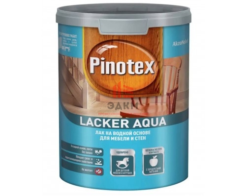 Pinotex Lacker Aqua 10 / Пинотекс Аква Лак на водной основе для стен и мебели матовый 1 л