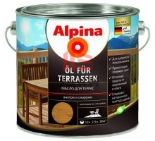 Alpina Öl für Terrassen / Альпина масло для террас водорастворимое 2,5 л