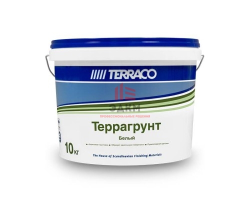 Terraco Terragrunt White / Террако Террагрунт глубокопроникающий универсальный грунт, белый 10 кг