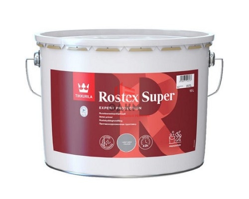 Tikkurila Rostex Super / Тиккурила Ростекс Супер грунт антикоррозийный 10 л