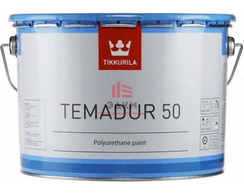 Tikkurila Temadur 50 / Тиккурила Темадур 50 двухкомпонентная, полуглянцевая полиуретановая краска 7,5 л