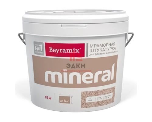 Bayramix Mineral / Байрамикс Минерал декоративная штукатурка на основе мраморной крошки 15 кг