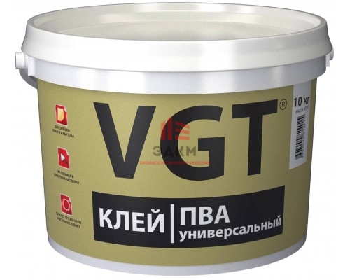 VGT / ВГТ ПВА УНИВЕРСАЛЬНЫЙ для дерева и бумаги 10 кг