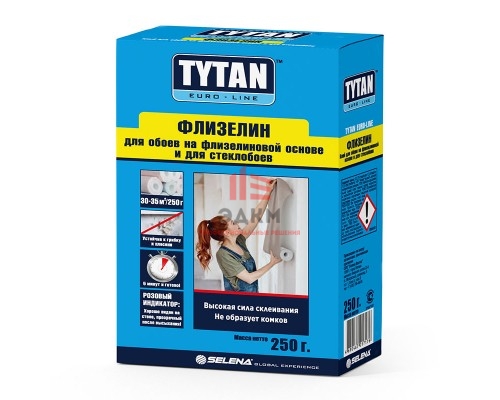 Tytan Euro-line / Титан Флизелин клей для флизелиновых обоев 0,25 кг