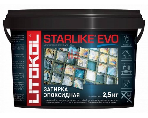 Litokol Starlike Evo / Литокол затирка двухкомпонентная эпоксидная 2,5 кг