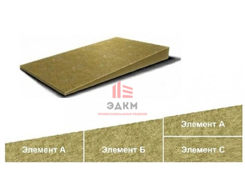 Минеральная вата ROCKWOOL Основной Уклон А Оптима (1000x600x20/35) 10 шт (6 м2) в упаковке