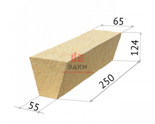 Кирпич клиновой огнеупорный ША-47 Боровичи