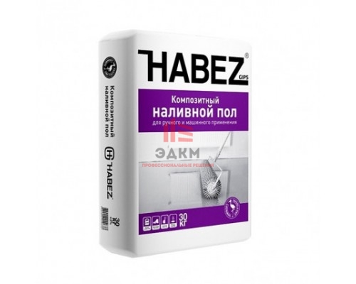 Наливной пол гипсо-цементный Habez-Gips 