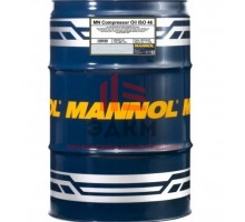 Минеральное масло для воздушных компрессоров COMPRESSOR OIL ISO 46 60 л MANNOL 