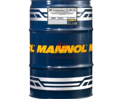 Минеральное масло для воздушных компрессоров COMPRESSOR OIL ISO 46 60 л MANNOL