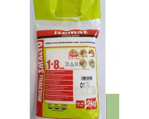 Затирка Isomat Multifill Smalto 1-8 Зеленый 26 (2 кг)