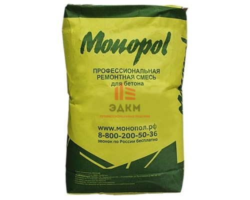 Monopol BR 400 M (зимний), 25 кг, 40 мПа, ремонтный состав для бетона (1-50 мм)