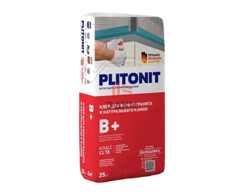 Клей для плитки и камня Plitonit B+ (25 кг)