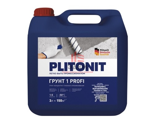 Грунт-концентрат 1:5 Plitonit Profi 1 (3 л)