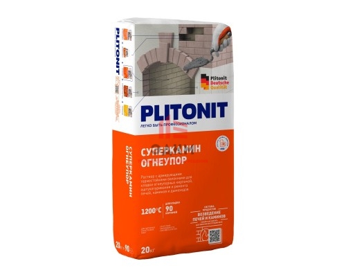 Огнеупорная смесь Plitonit СуперКамин, 20 кг