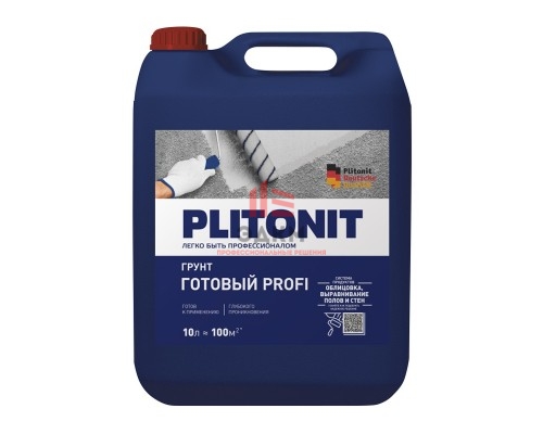 Грунт готовый акрилатный Plitonit Profi (10 л)