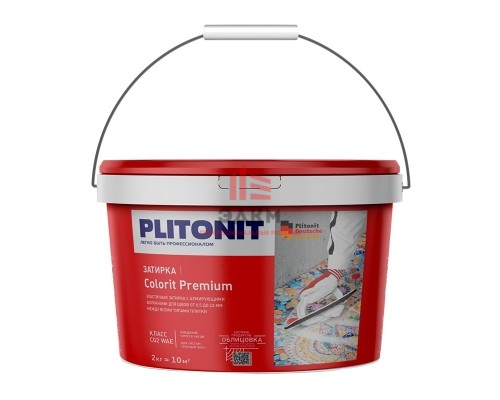 Затирка Plitonit Colorit Premium серая, 2 кг