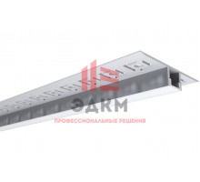 Алюминиевый профиль Apeyron для светодиодной ленты, под гипсокартон и плитку, серебро, 53x13мм, комплект 08-53