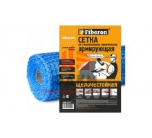 Сетка армирующая Fiberon стекловолокно, 1x50 м, ячейка 10x10, синяя, 124948