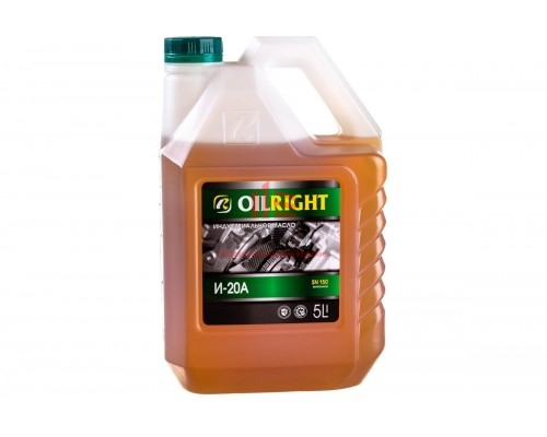 Масло веретенное И-20 А 5 л OILRIGHT 2592