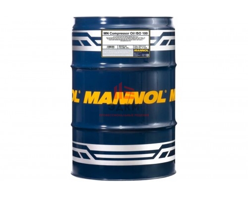 Минеральное масло COMPRESSOR OIL ISO 100 60 л для воздушных компрессоров MANNOL 1921