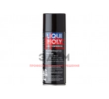 Белая цепная смазка для мотоциклов 0,4л LIQUI MOLY Motorbike Kettenspray weiss