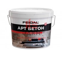 Микроцемент для стен Feidal Арт бетон, 16 кг, белый