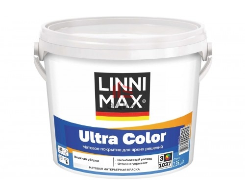 Водно-дисперсионная для внутренних работ краска LINNIMAX Ultra Color База 3 2,35 л 948105628