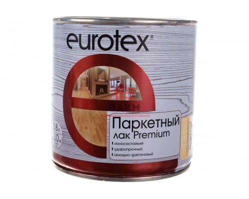 Паркетный лак Eurotex Premium глянцевый 0.8 л 6 15862