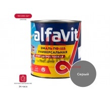 Эмаль Альфа ALFAVIT ПФ-115 серая 2,7 кг 6 30797