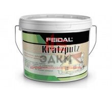 Декоративная штукатурка шуба под терку Kratzputz 8 кг Feidal