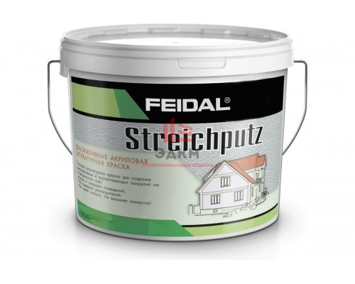 Структурная штукатурка под валик и кисть Streichputz 8 кг Feidal