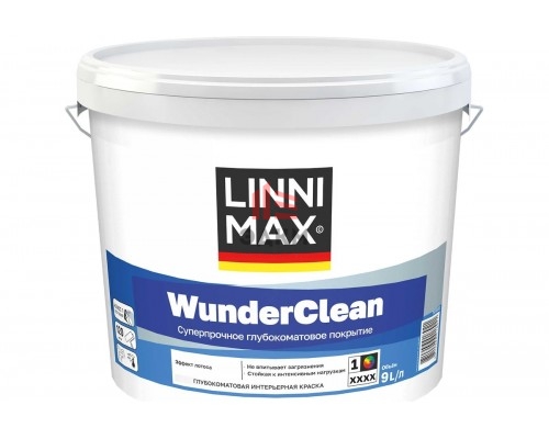 Краска LINNIMAX WunderClean B1 9 л LINNIMAX 948105930