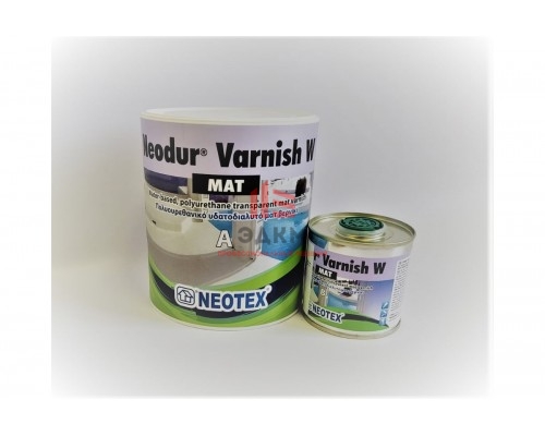 Полиуретановый УФ стойкий прозрачный матовый лак NEOTEX Neodur Varnish W Mat А+В 0,8кг 12570100 12570800