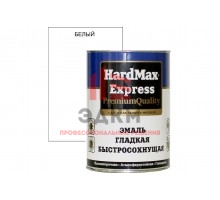 Быстросохнущая эмаль HardMax EXPRESS гладкая, белая, банка 0.9 кг 4690417076772