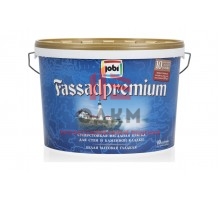 Фасадная краска JOBI FASSADPREMIUM белый, 10 л 11916