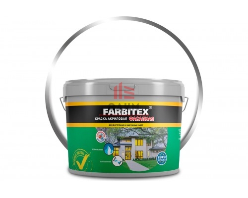 Акриловая фасадная краска Farbitex 13 кг 4300001556