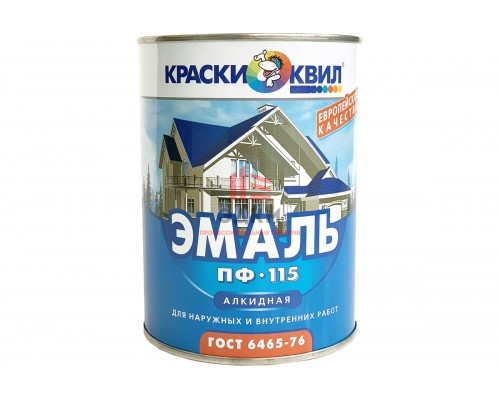 Эмаль Краски квил ПФ-115 (черная; банка 1,9 кг) 4660000616401