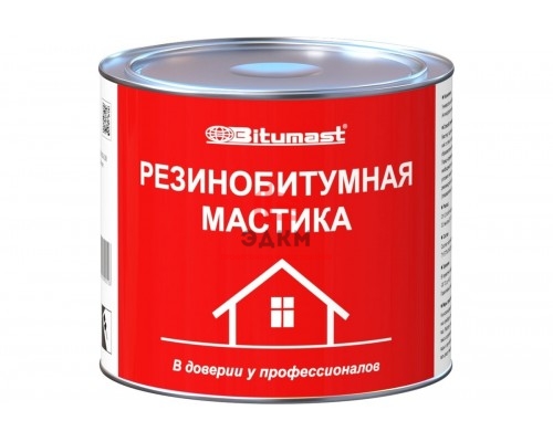 Резинобитумная мастика, 2 л Bitumast 4607952900103