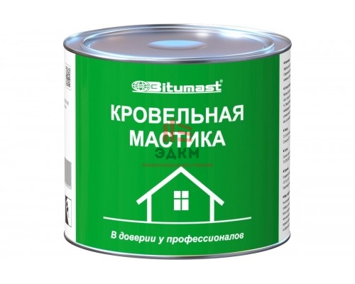 Кровельная мастика, 2 л Bitumast 4607952900042